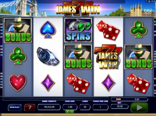 Casino Codes - Bonus feature triggered when bonus symbols appear scattered on reels 1, 3 and 5