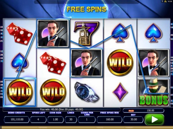 A big win triggered during the free spins feature. by Casino Codes