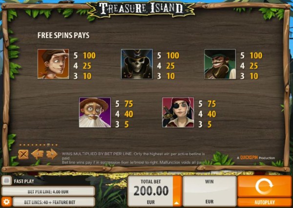 Casino Codes image of Treasure Island