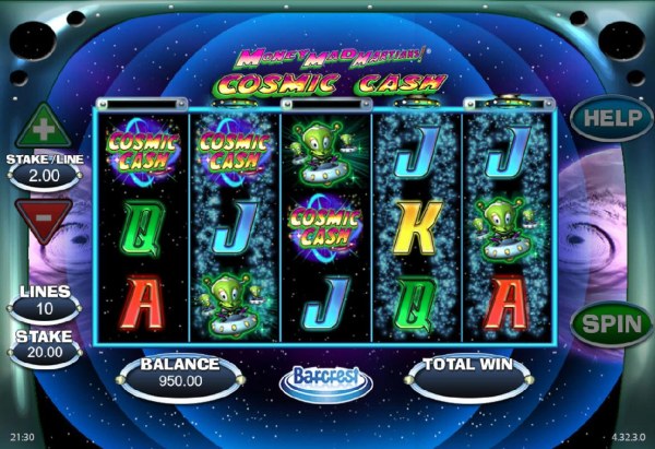 Casino Codes image of Money Mad Martians Cosmic Cash