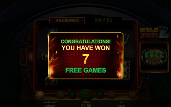 Casino Codes image of Wild Fire 7s
