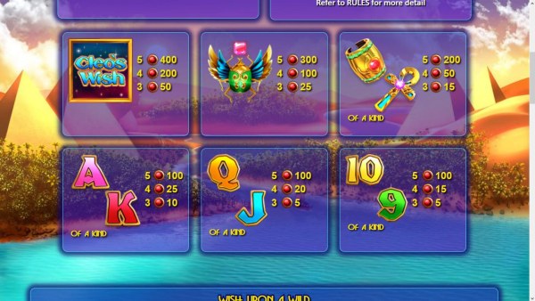 Cleo's Wish by Casino Codes