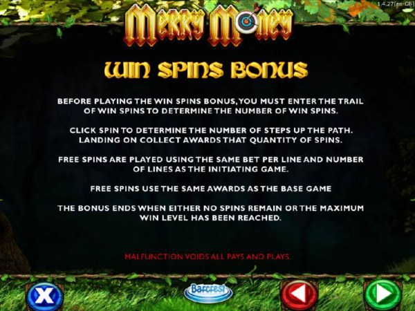 Win Spins Bonus - game rules - Casino Codes