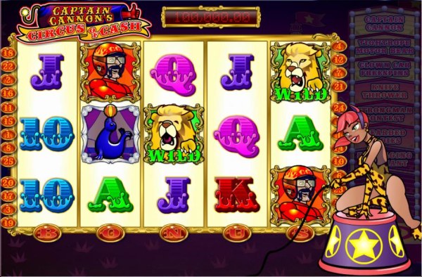 Casino Codes - the lion tammer appears and she cracks the whips randomly changing up to five symbols into wilds.
