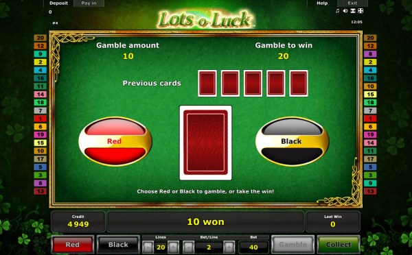 Casino Codes - Gamble Feature Rules