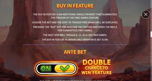 Casino Codes - Buy Feature