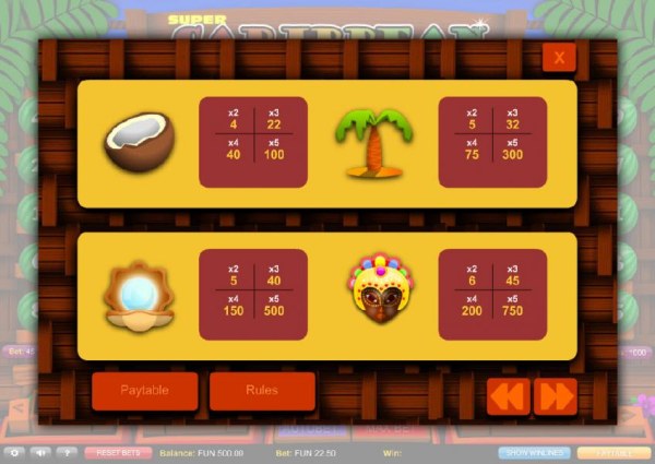 Casino Codes - Slot game symbols paytable and payline diagrams