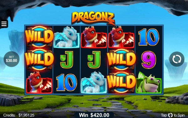 Multiple winning paylines triggers a 420.00 big win! - Casino Codes