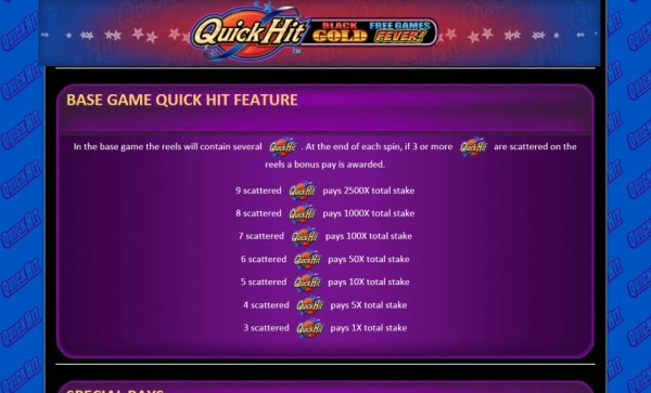 Casino Codes image of Quick Hit Black Gold