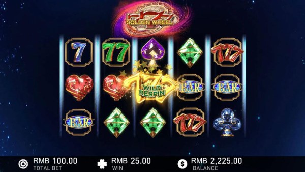 Casino Codes - Landing a triple sevens symbols triggers a wild respin