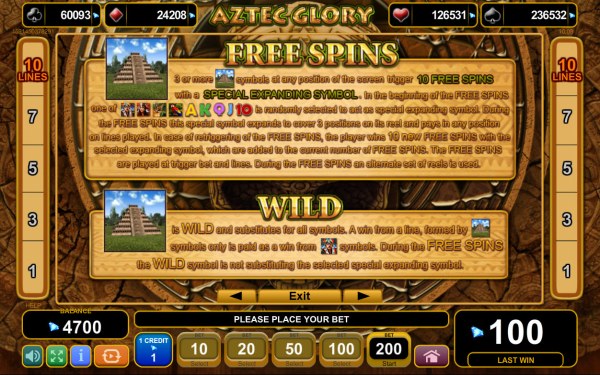 Aztec Glory by Casino Codes