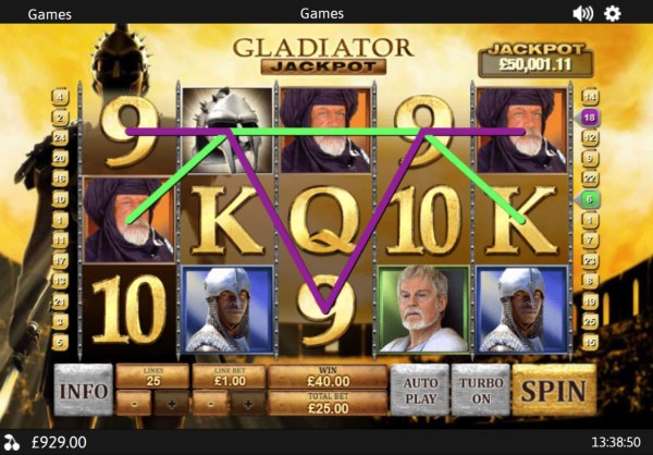 Images of Gladiator Jackpot