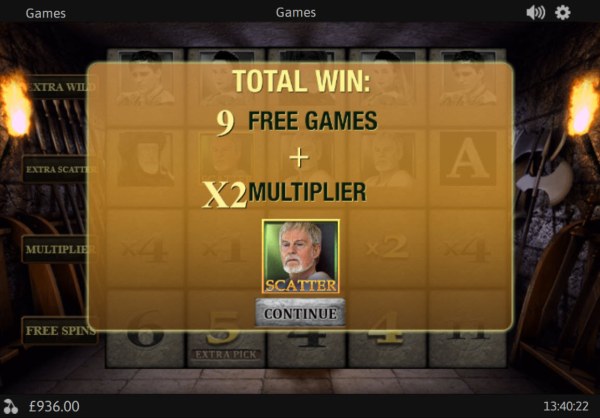9 Free Games Awarded - Casino Codes