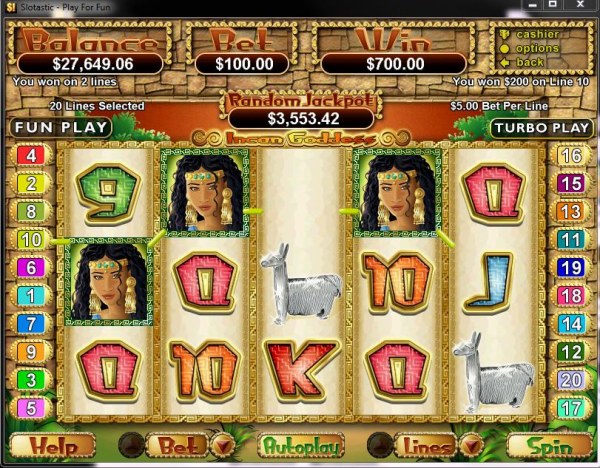 Incan Goddess by Casino Codes
