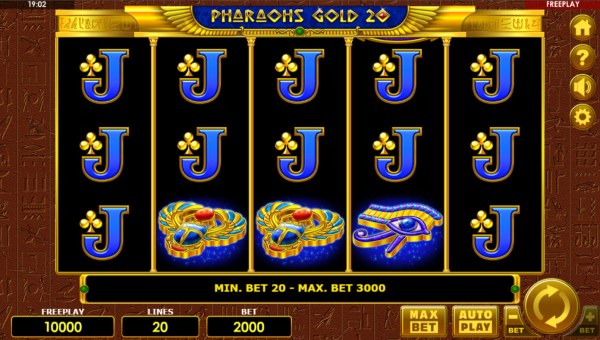 Images of Pharaohs Gold 20