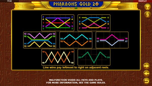Pharaohs Gold 20 screenshot