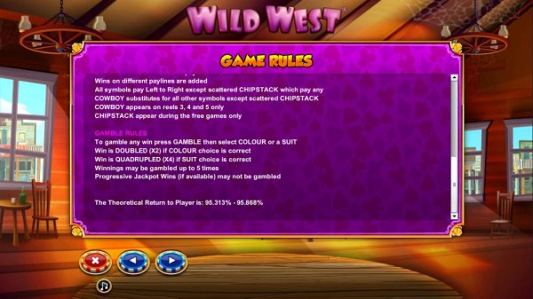 Gamble Feature Rules and RTP=95.313% to 95.868% - Casino Codes