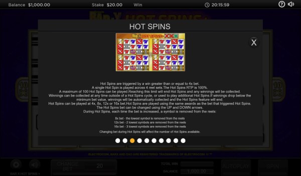 Casino Codes image of Bar X Hot Spins +
