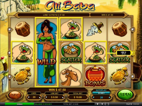 Casino Codes image of Ali Baba