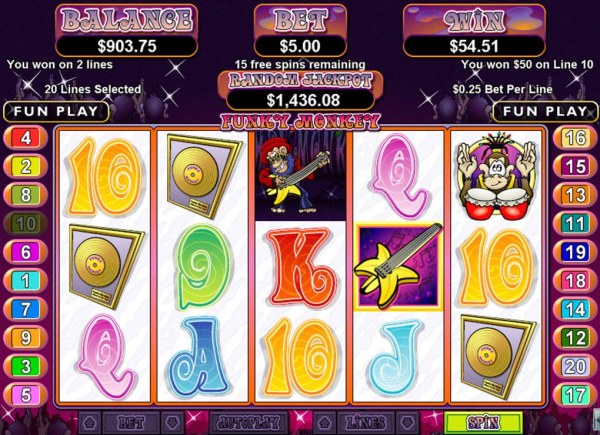 Casino Codes image of Funky Monkey