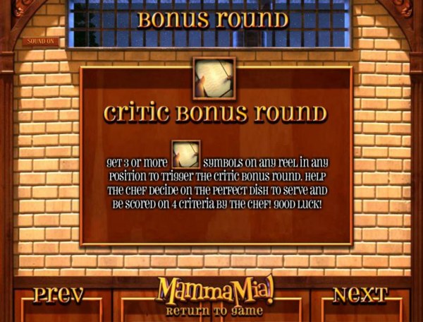 critic bonus feature rules by Casino Codes