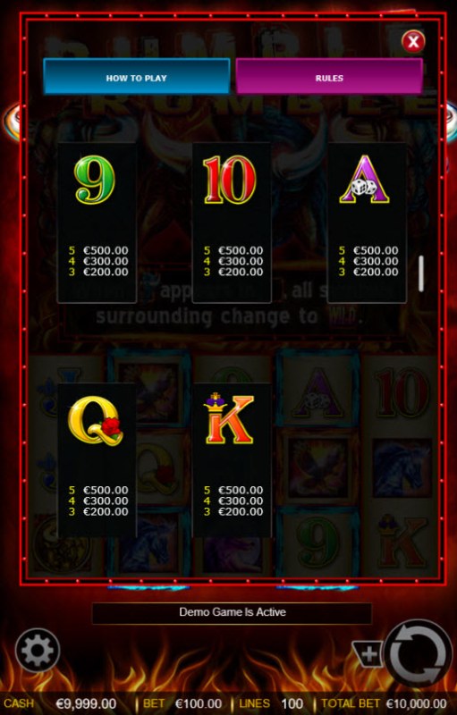 Casino Codes - Free Spins - Low Value Symbols