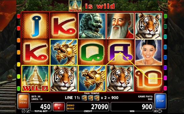 Casino Codes - A winning Three of a Kind triggers a 900 coin big win.