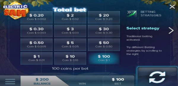 Select the bet range that fits your comfort level. - Casino Codes