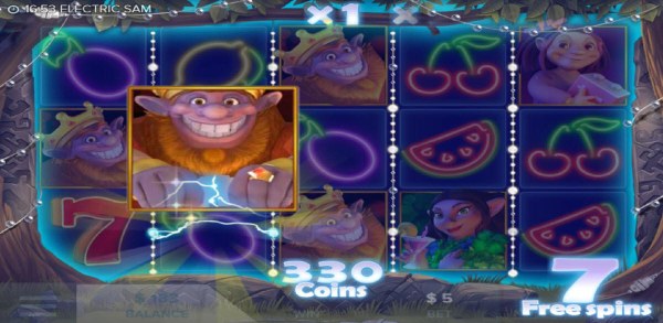 Multiple Sam symbolstriggers a 330 coin payout - Casino Codes