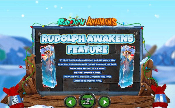 Rudolph Awakens Feature by Casino Codes