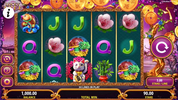 Casino Codes - An Asian themed main game board featuring five reels and 30 paylines with a $250,000 max payout