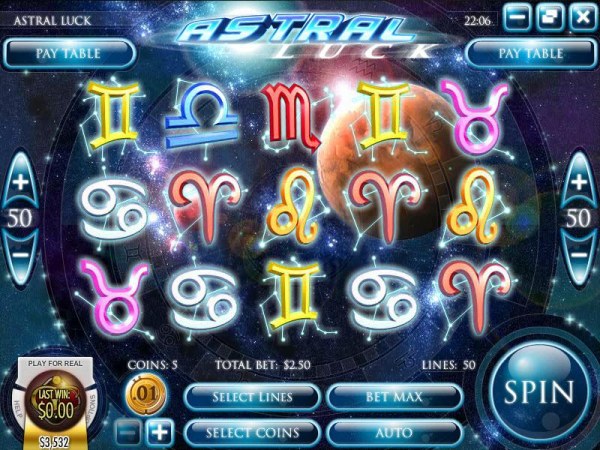 Casino Codes image of Astral Luck