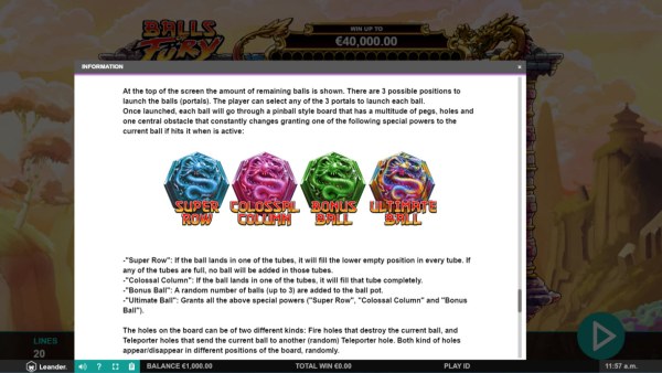 Casino Codes image of Balls of Fury