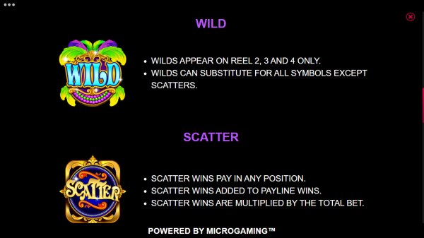 Casino Codes - Wild and Scatter Rules