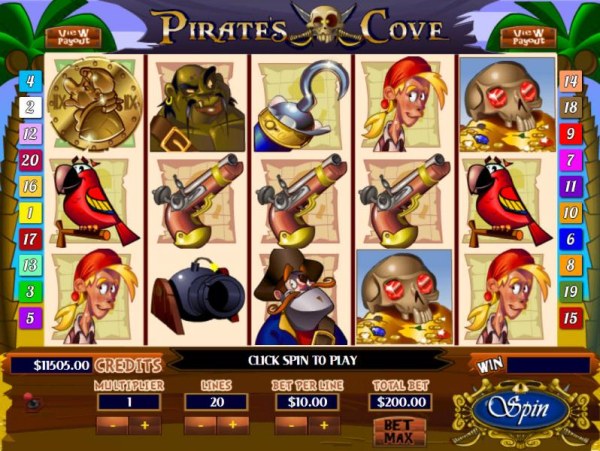 Casino Codes image of Pirate's Cove