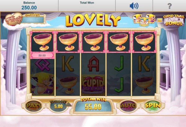Five of a kind pays a 50.00 prize. - Casino Codes