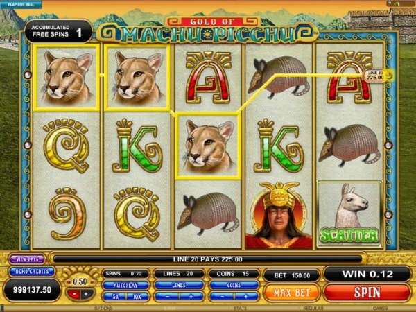 225 coin jackpot triggered by three of a kind - Casino Codes