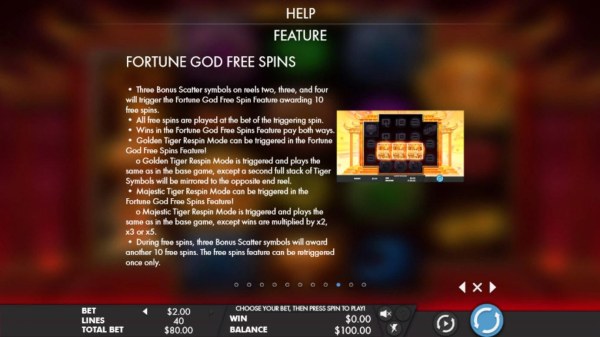 Fortune God Free Spins Rules by Casino Codes