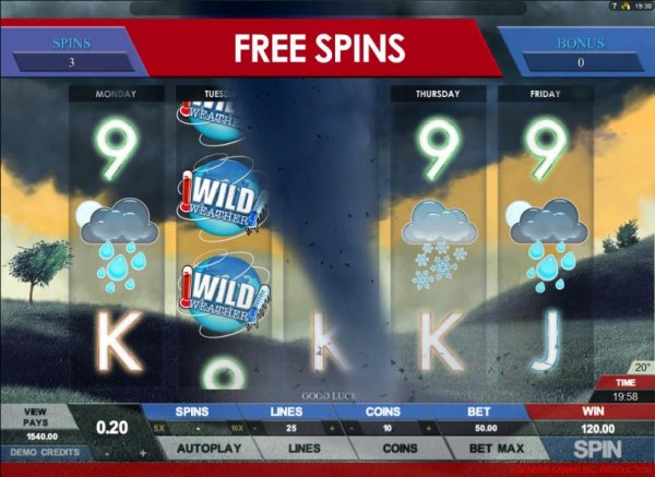 Casino Codes image of Today's Weather