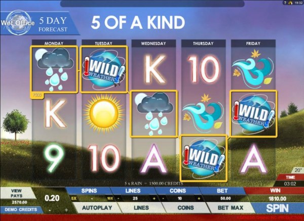 five of a kind triggers a big win by Casino Codes