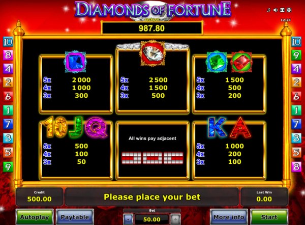 Diamonds of Fortune screenshot