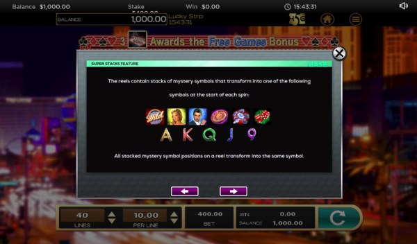 Casino Codes image of Lucky Strip
