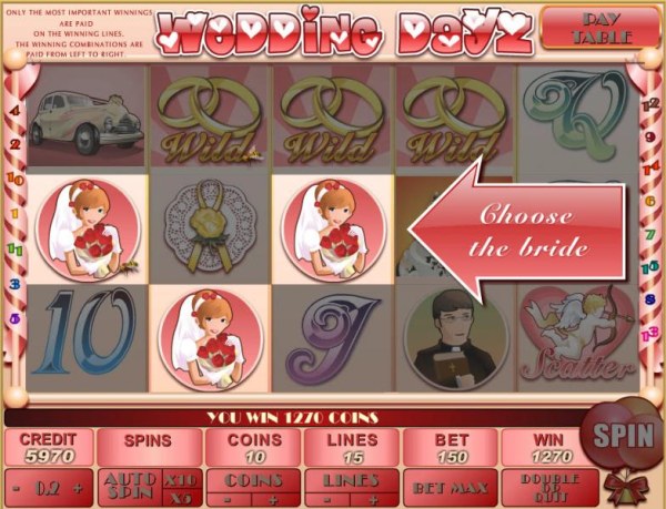 choose a bride to reveal a prize by Casino Codes