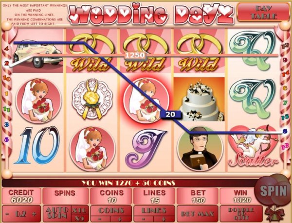 a pair of winning paylines leads to a 1320 coin big win - Casino Codes
