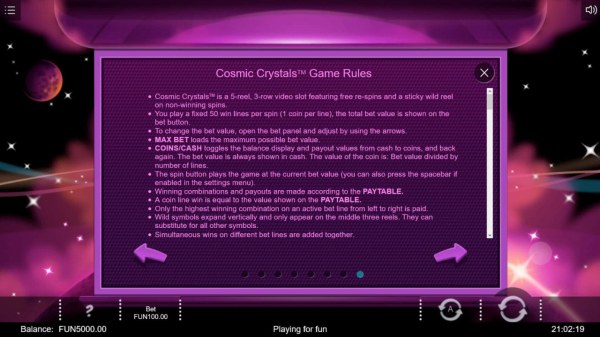 Casino Codes image of Cosmic Crystals