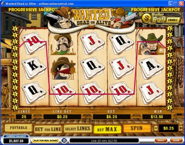 Casino Codes image of Wanted Dead or Alive