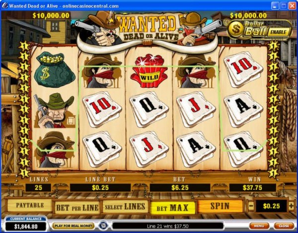 Wanted Dead or Alive by Casino Codes