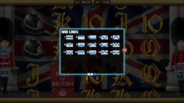 Casino Codes - Win Lines 1-15