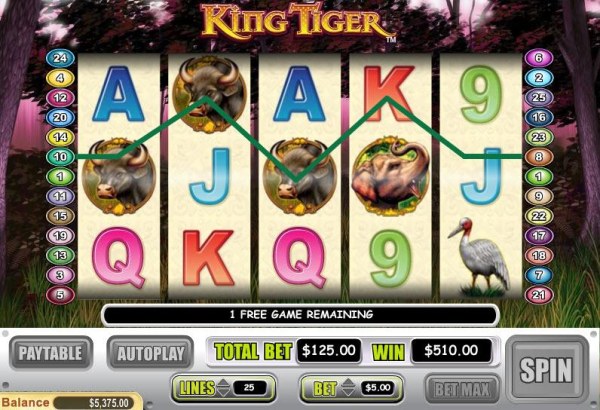 Casino Codes image of King Tiger