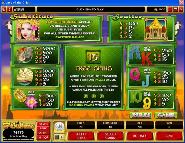 Casino Codes image of Lady of the Orient